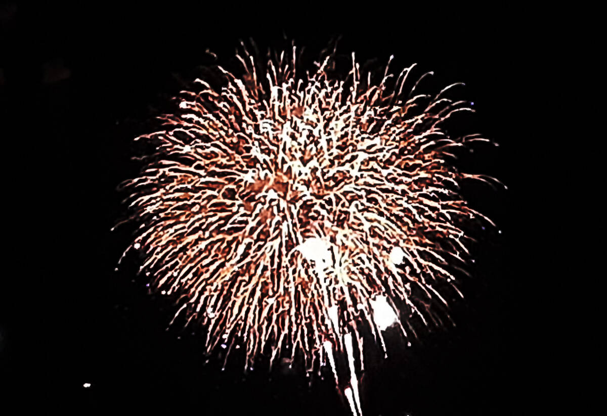 The annual fireworks show in Boulder City. (Ron Eland/Boulder City Review)