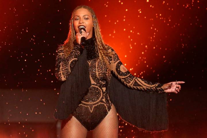FILE - In this June 26, 2016, file photo, Beyonce performs "Freedom" at the BET Award ...