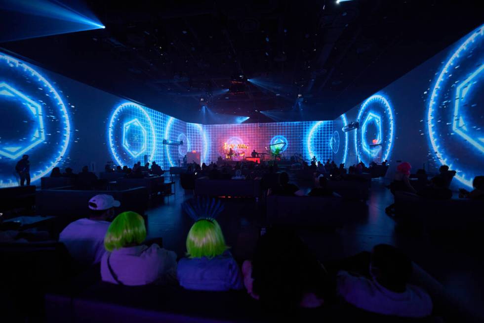 A show at The Portal at Area15 on Saturday, February 21, 2021. (Laurent Velazquez)