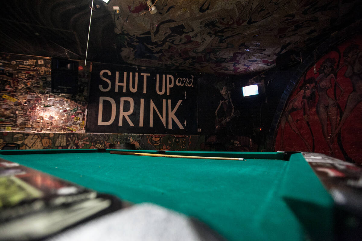 The interior of the Double Down Saloon, located at 4640 Paradise Road in Las Vegas, is shown on ...