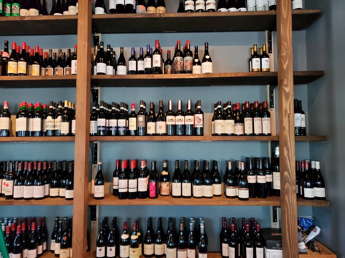Wine on display at Gargiste in downtown Las Vegas. (Gargiste)
