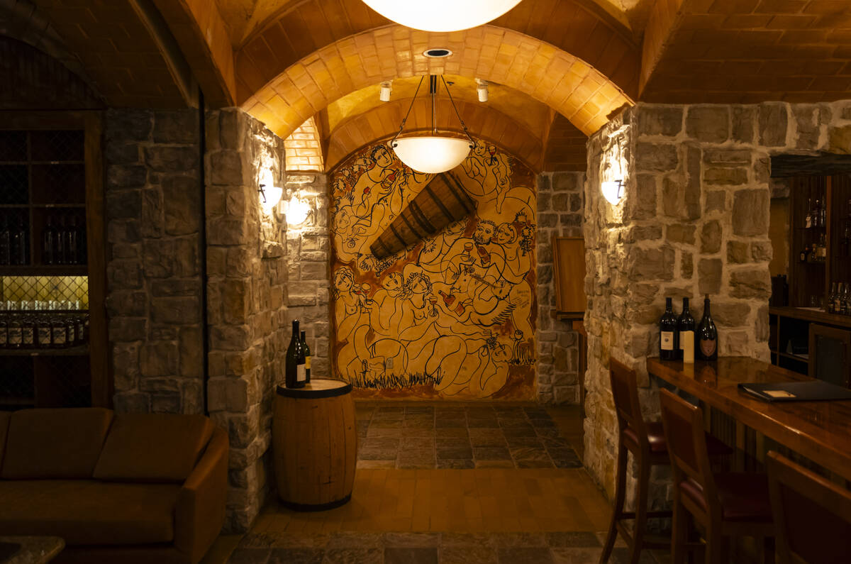 An interior view at The Wine Cellar Tasting Room at the Rio on Wednesday, June 18, 2025, in Las ...