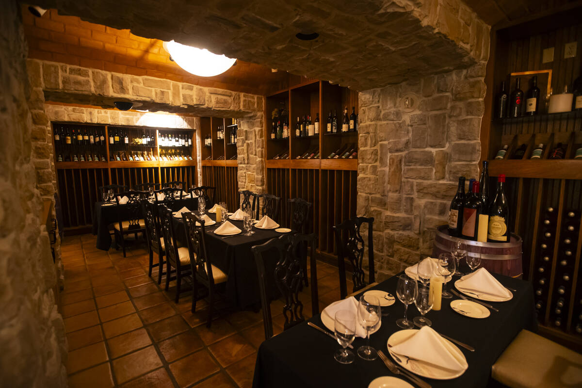 An interior view at The Wine Cellar Tasting Room at the Rio on Wednesday, June 18, 2025, in Las ...