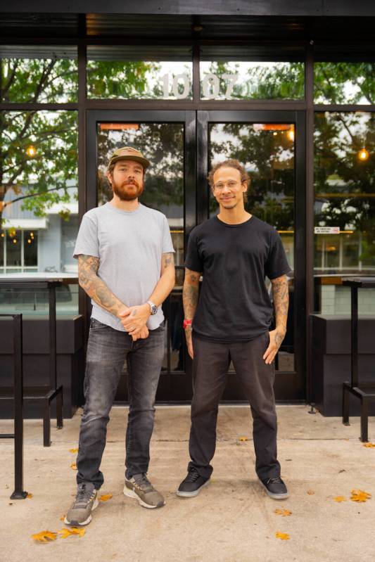 Chef Phillip Frankland Lee, left, and professional skateboarder Neen Williams are the founders ...