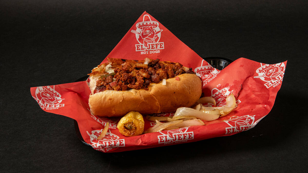 The El Jefe Dog at El Jefe Hot Dogs and Tacos. (El Jefe Hot Dogs and Tacos)