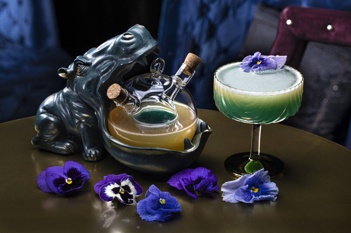 A Trip to Wonderland cocktail from Rosina Cocktail Lounge in the Palazzo Tower of The Venetian ...