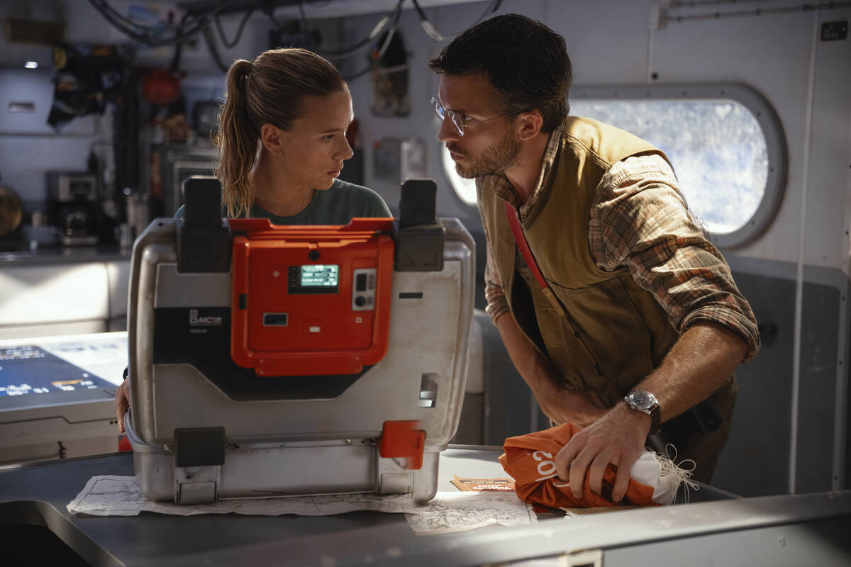 This image released by Universal Pictures and Amblin Entertainment shows Scarlett Johansson, le ...