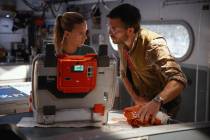 This image released by Universal Pictures and Amblin Entertainment shows Scarlett Johansson, le ...