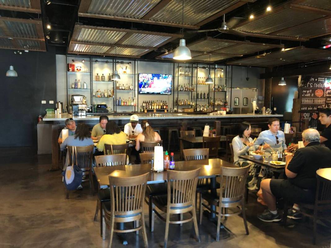 The interior of District One Kitchen & Bar in Chinatown Las Vegas. (Johnathan L. Wright/Las Veg ...