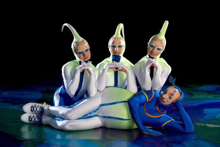 Spermato and Spermatines from Cirque du Soleil's "Mystère." (Richard Termine)