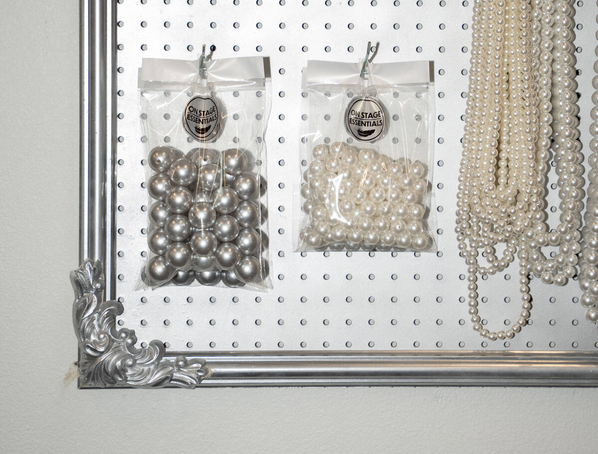 Pearl appliques sold at On Stage Essentials, a new costume and sewing supply store in Las Vegas ...