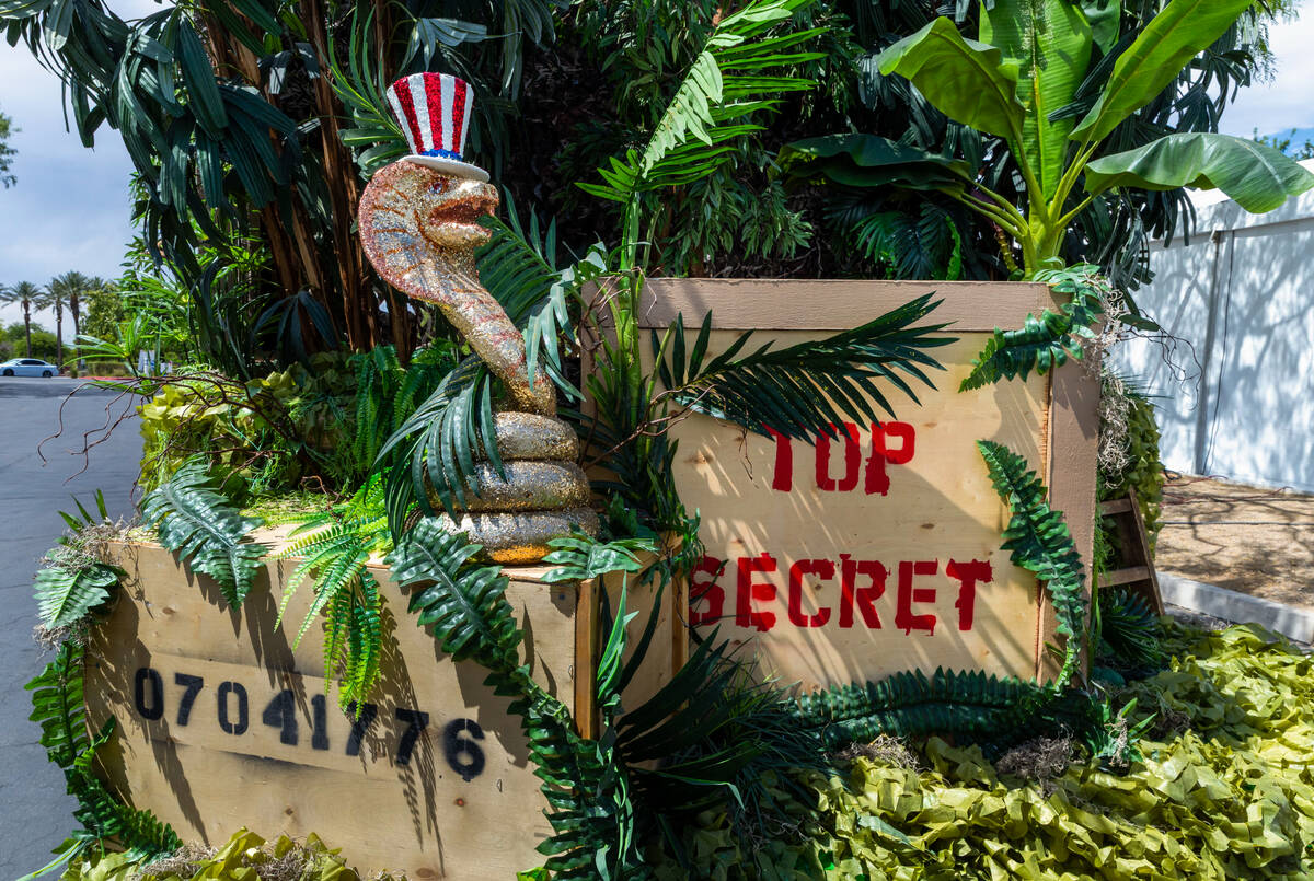 The Indiana Jones float is complete with cobras and secret boxes for the 31st annual Summerlin ...