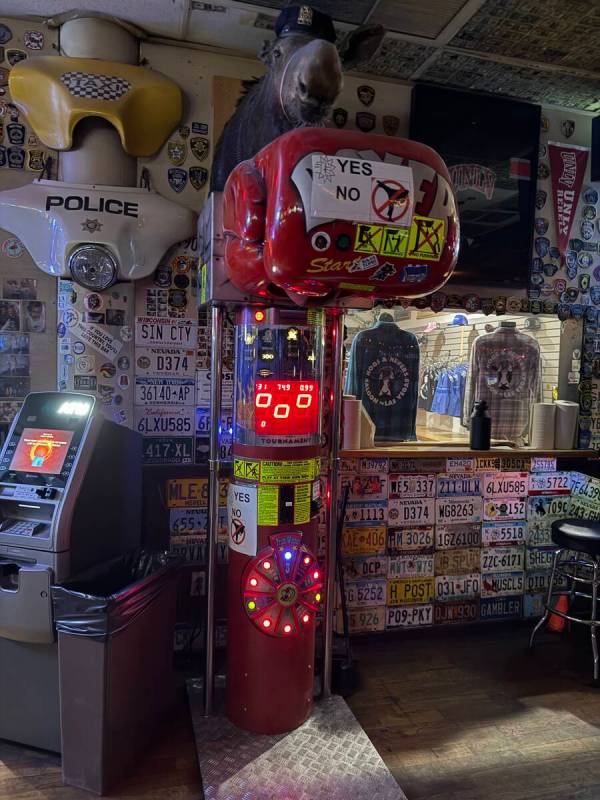 The inside of Hogs & Heifers Saloon on 3rd Street in downtown Las Vegas is shown on Monday, May ...