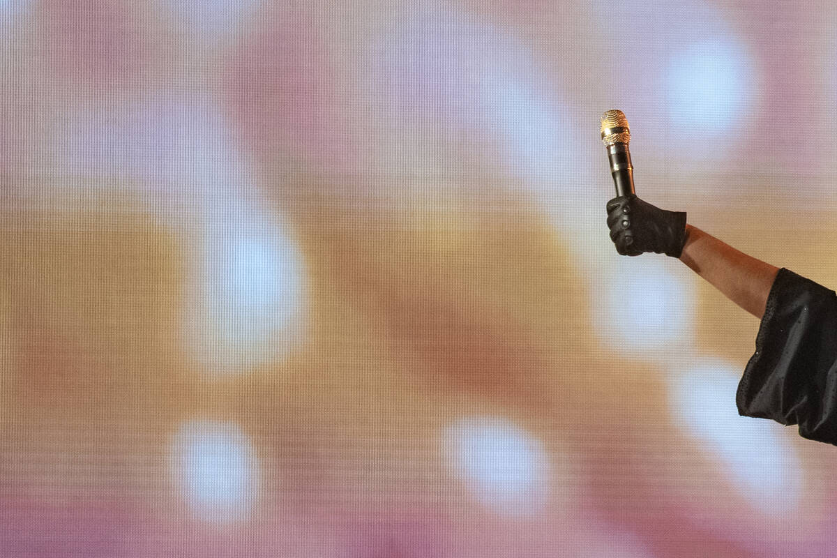 The Weeknd performs at Allegiant Stadium Saturday night in Las Vegas July 5, 2025. The concert ...
