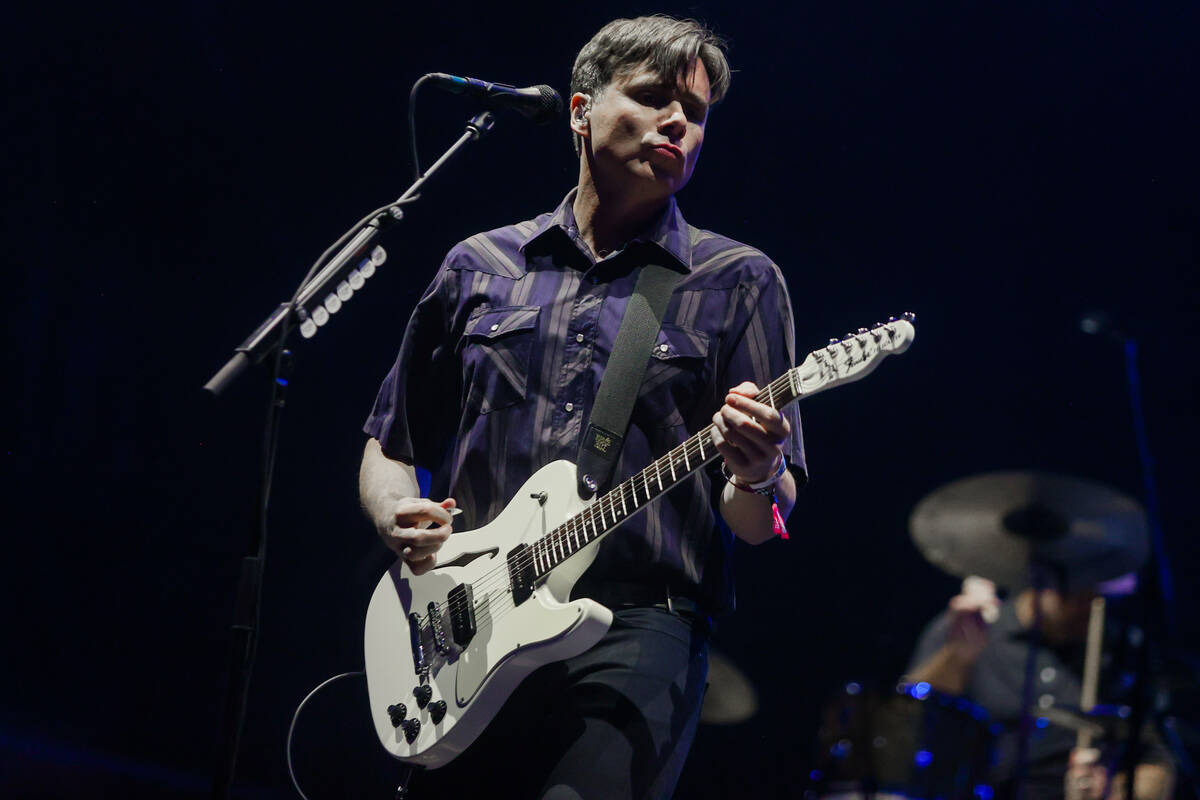 Jimmy Eat World performs during the When We Were Young music festival at the Las Vegas Festival ...