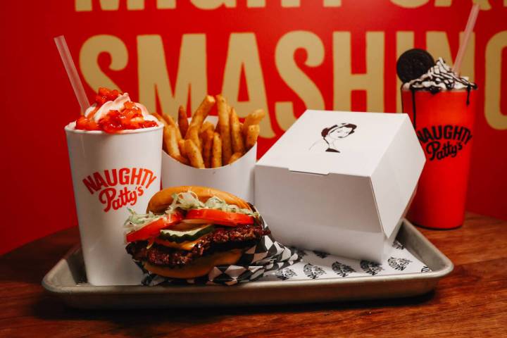 A meal from Naughty Patty’s, opening in late July at The Cosmopolitan on the Las Vegas Strip. ...