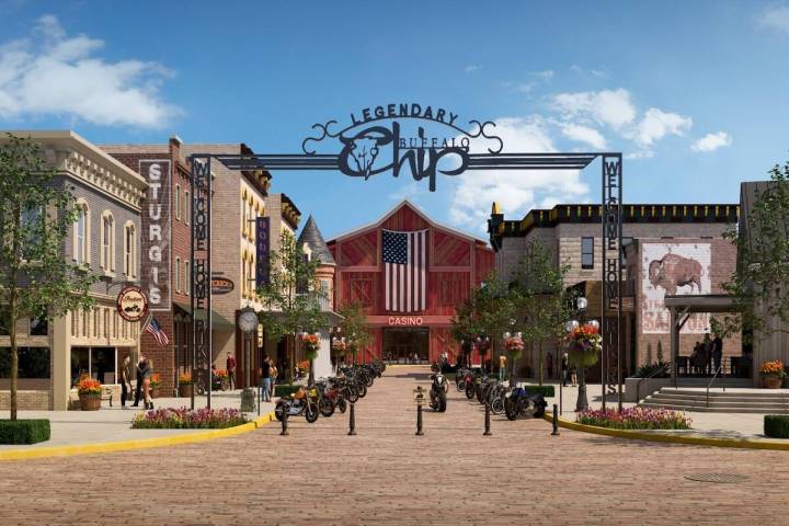 A rendering of Sturgis Buffalo Chip, a mixed-amenity, hotel-casino being planned for Southern N ...