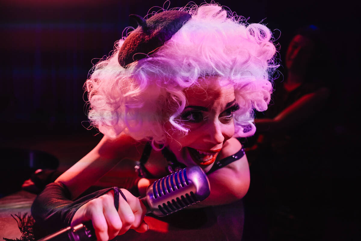 Laurie Hagen performs during The Party at Superfrico inside of the Cosmopolitan Sunday, July 13 ...