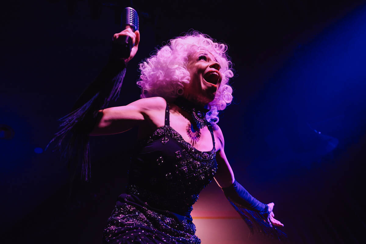 Laurie Hagen performs during The Party at Superfrico inside of the Cosmopolitan Sunday, July 13 ...