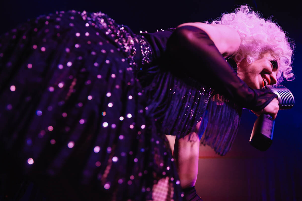 Laurie Hagen performs during The Party at Superfrico inside of the Cosmopolitan Sunday, July 13 ...