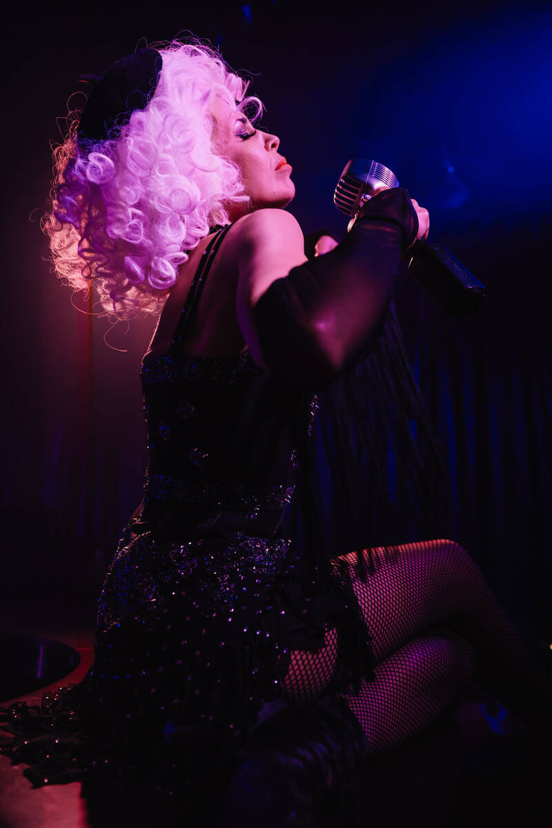 Laurie Hagen performs during The Party at Superfrico inside of the Cosmopolitan Sunday, July 13 ...