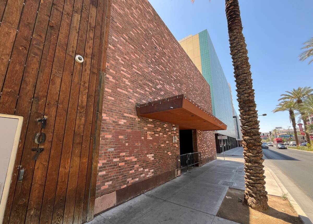 The exterior of the former Downtown Cocktail Room in downtown Las Vegas. A replacement for the ...