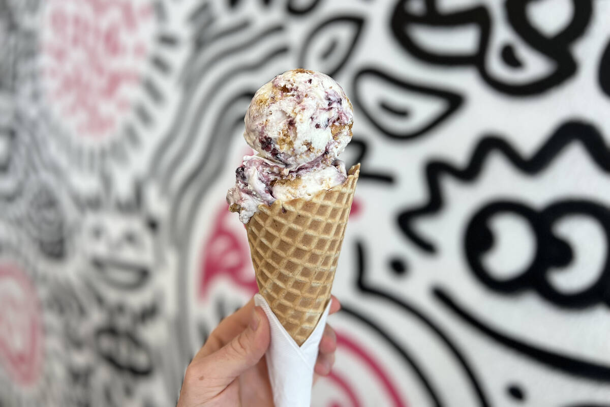 Sorry, Not Sorry's Blackberry Basque Cake. (Sorry, Not Sorry Creamery)