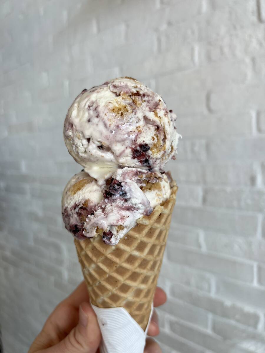 Sorry, Not Sorry's Blackberry Basque Cake. (Sorry, Not Sorry Creamery)