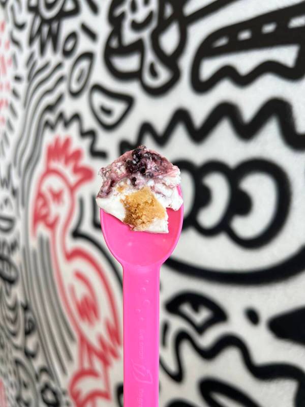 Sorry, Not Sorry's Blackberry Basque Cake. (Sorry, Not Sorry Creamery)