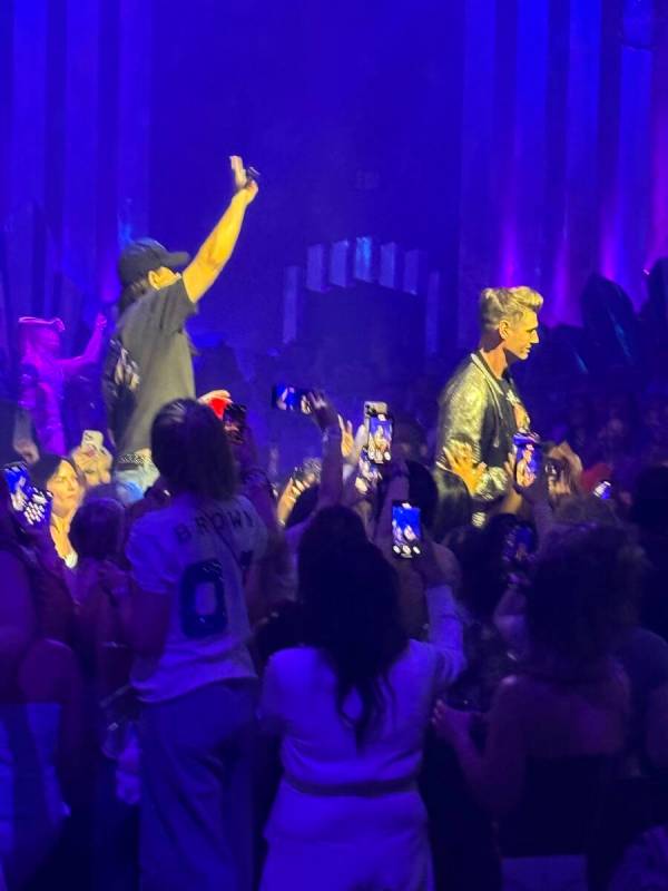 The scene at Voltaire at The Venetian as the Backstreet Boys make an appearance after their "In ...