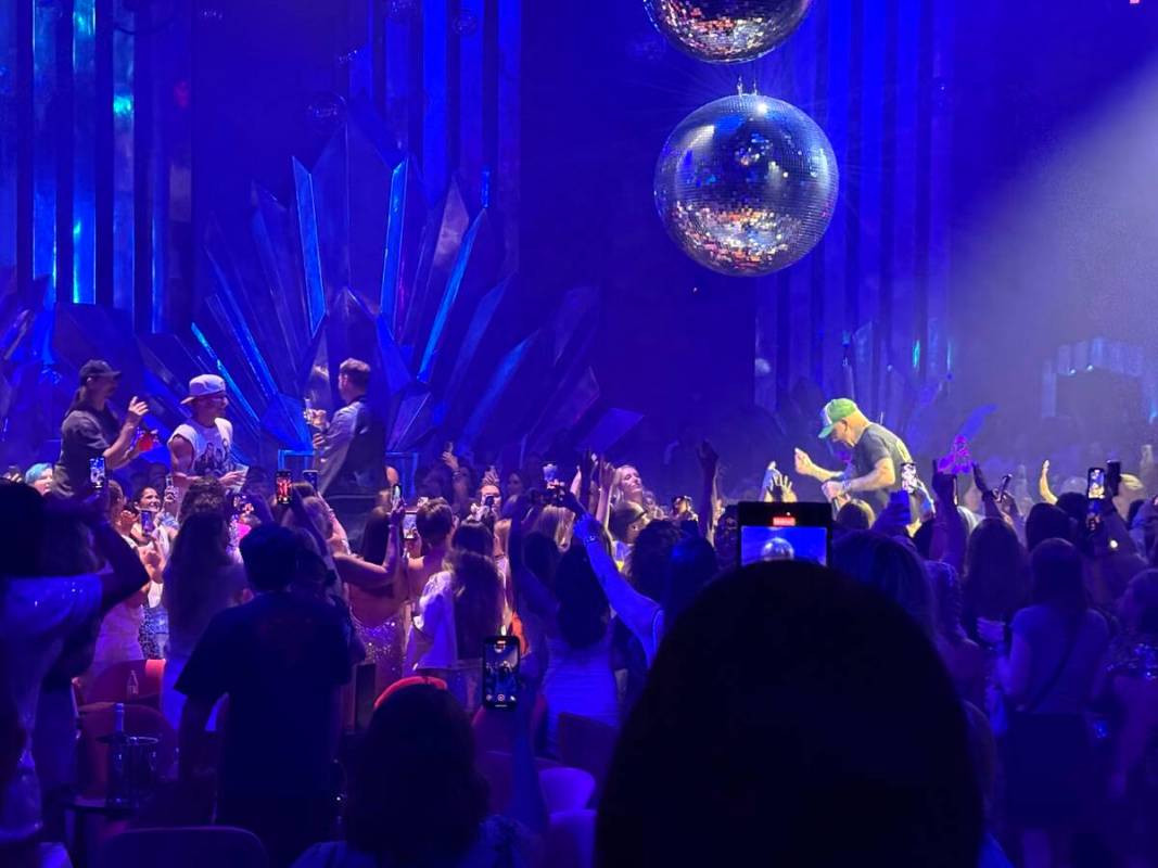 The scene at Voltaire at The Venetian as the Backstreet Boys make an appearance after their "In ...