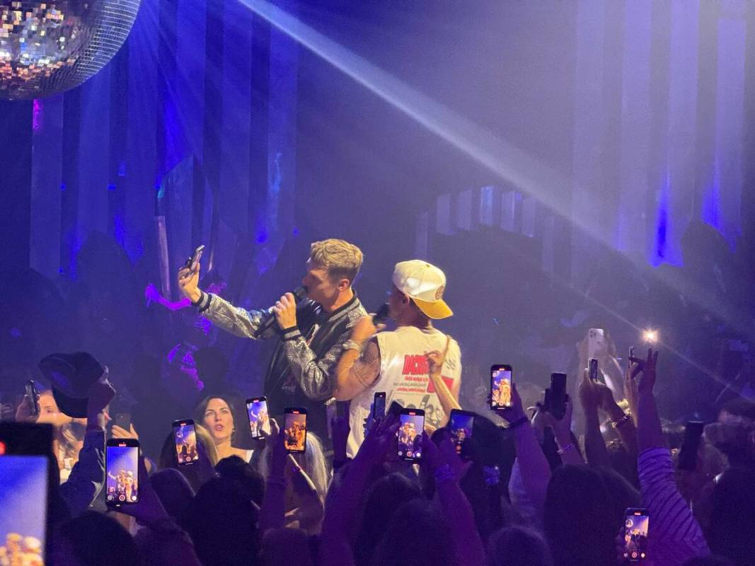 The scene at Voltaire at The Venetian as the Backstreet Boys make an appearance after their "In ...
