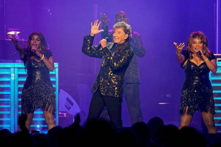 Barry Manilow performs on Saturday, July 27, 2024, in Chicago. (Photo by Rob Grabowski/Invision/AP)