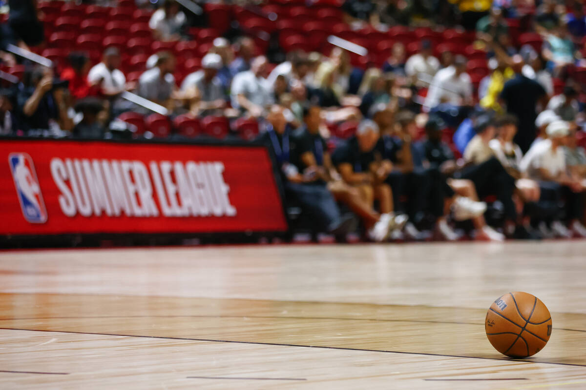 Atlanta Hawks play against Miami Heat during NBA Summer League on Friday, July 11, 2025 at UNLV ...