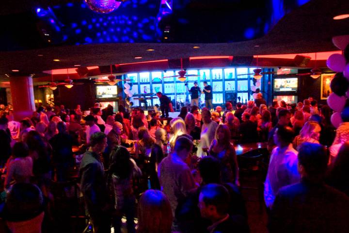 A party at Blue Martini bar and nightclub is seen in this Las Vegas Review-Journal file image. ...