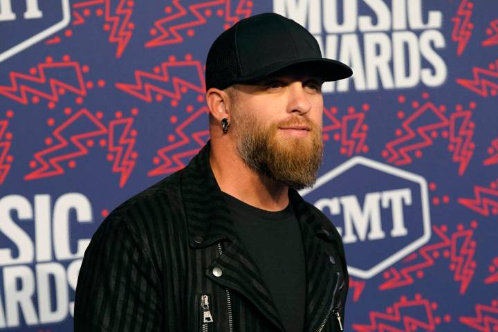 Brantley Gilbert arrives at the CMT Music Awards on Wednesday, June 5, 2019, at the Bridgestone ...