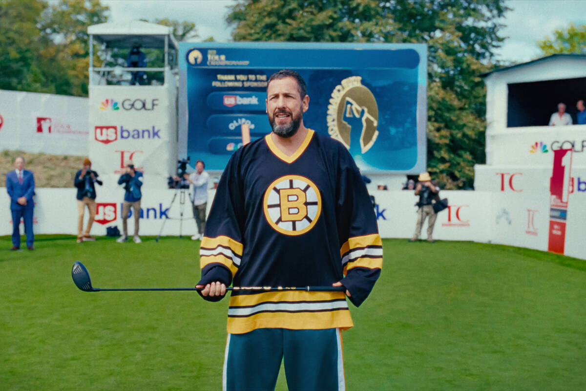 Adam Sandler as Happy Gilmore in Happy Gilmore2. (Courtesy of Netflix © 2025).