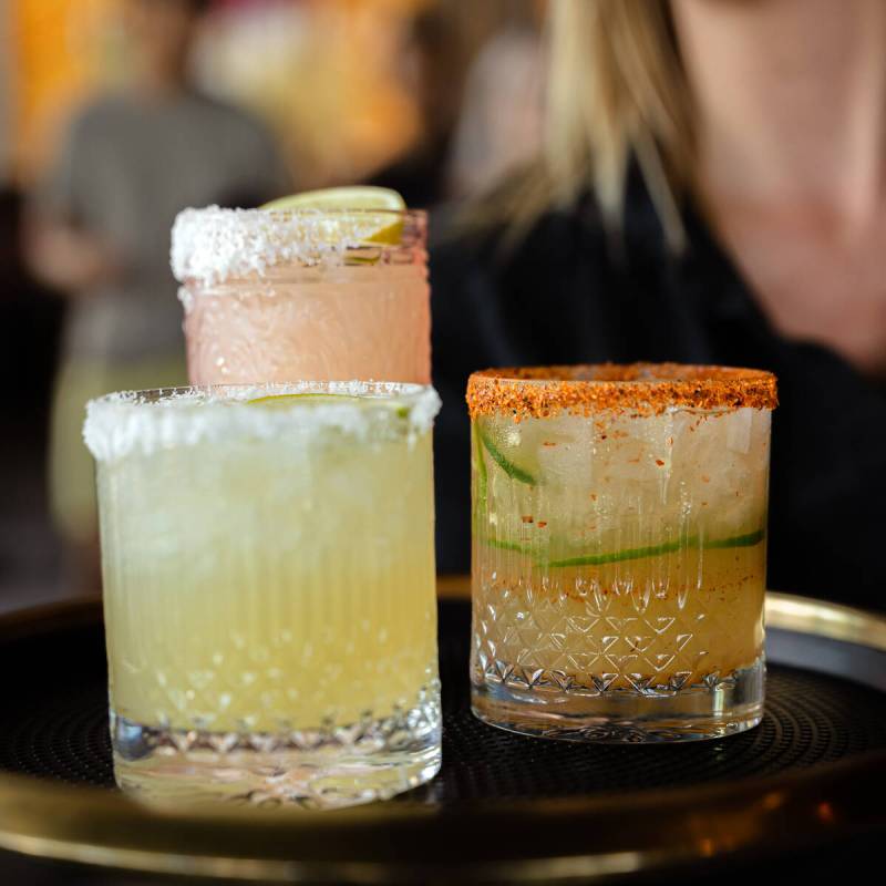 The Marg, El Pepino, and Picante Mango at La Neta Cocina y Lounge. (La Neta Cocina y Lounge)