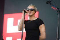 Dominic Fike performs during the Governors Ball Music Festival on Friday, June 7, 2024, at Flus ...