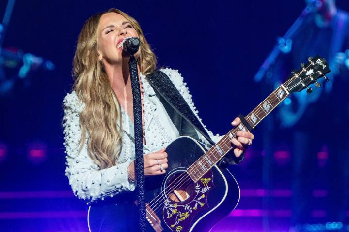 Carly Pearce performs during the "Standing Room Only" tour on Friday, June 14, 2024, ...