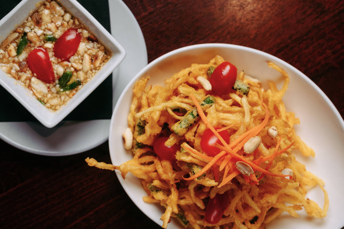 Crisp papaya salad from Lotus of Siam on East Flamingo Road in Las Vegas. (Lotus of Siam)