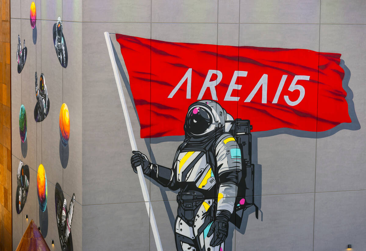 One of the many new murals on view during the opening ceremony for Zone 2: The Terminals at ARE ...