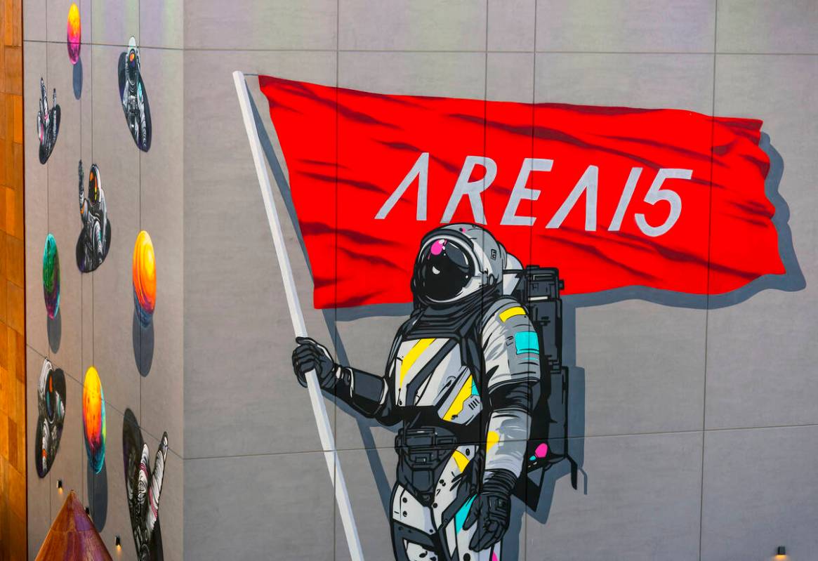 One of the many new murals on view during the opening ceremony for Zone 2: The Terminals at ARE ...