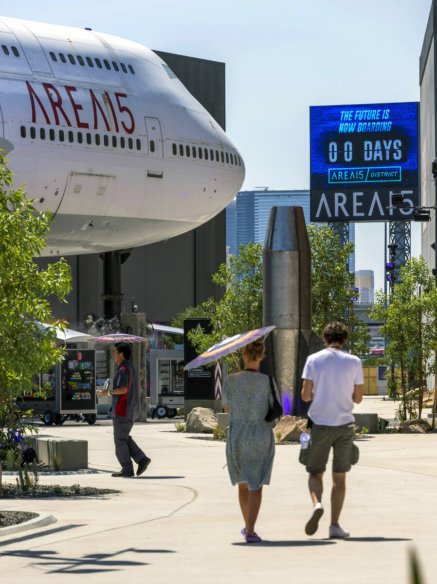 Invited guests wander inside about the new installations including the the world-famous Boeing ...