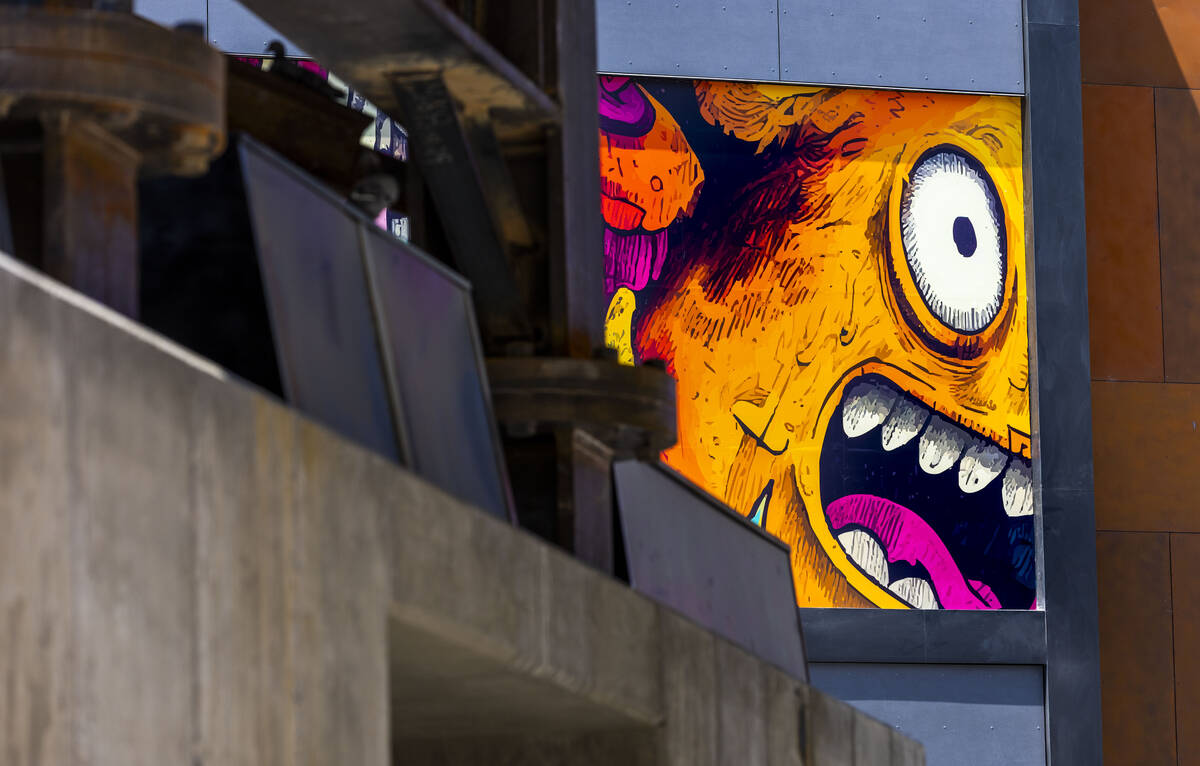One of the many new murals inside following the opening ceremony for Zone 2: The Terminals at A ...