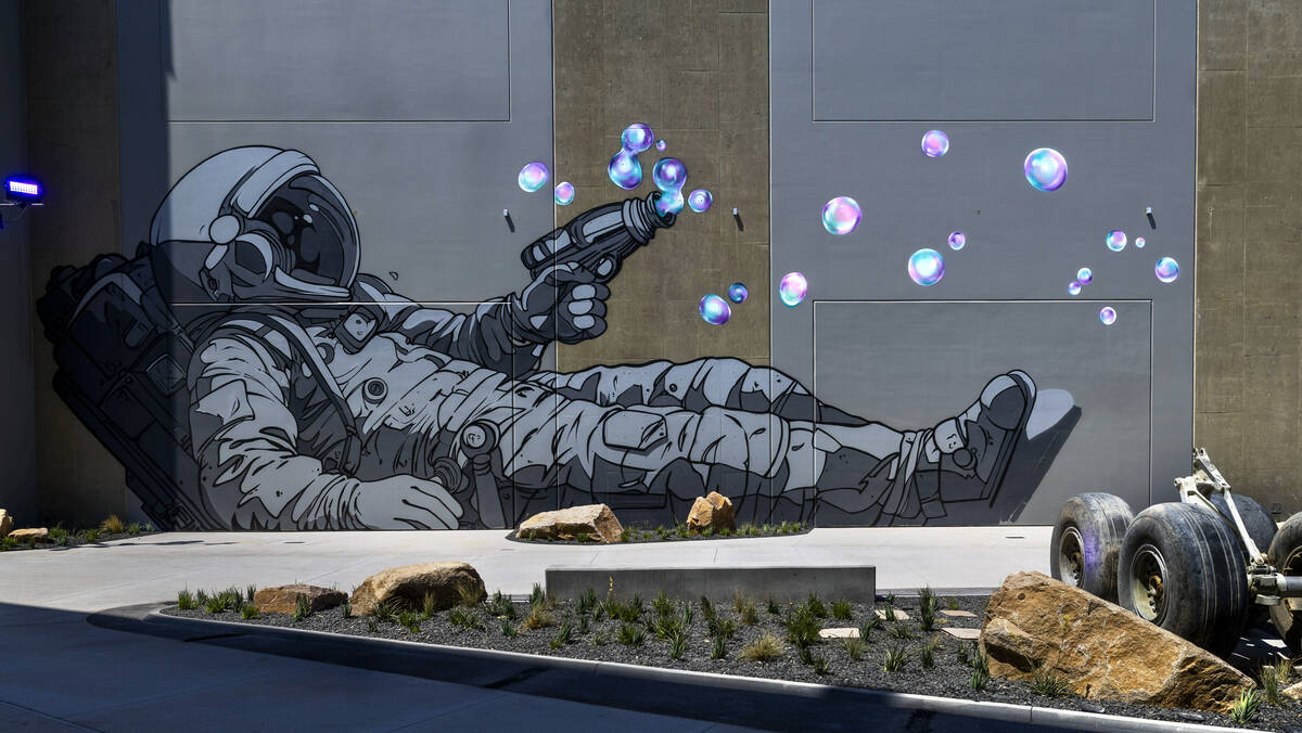 One of the many new murals inside following the opening ceremony for Zone 2: The Terminals at A ...