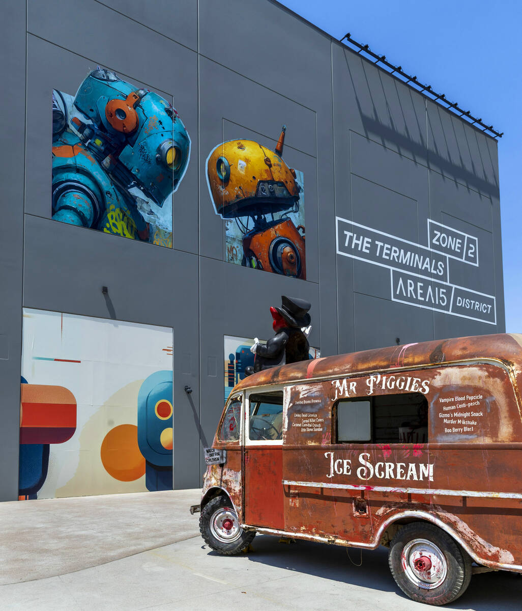 New murals and an art van are apart of the many new installations inside following the opening ...