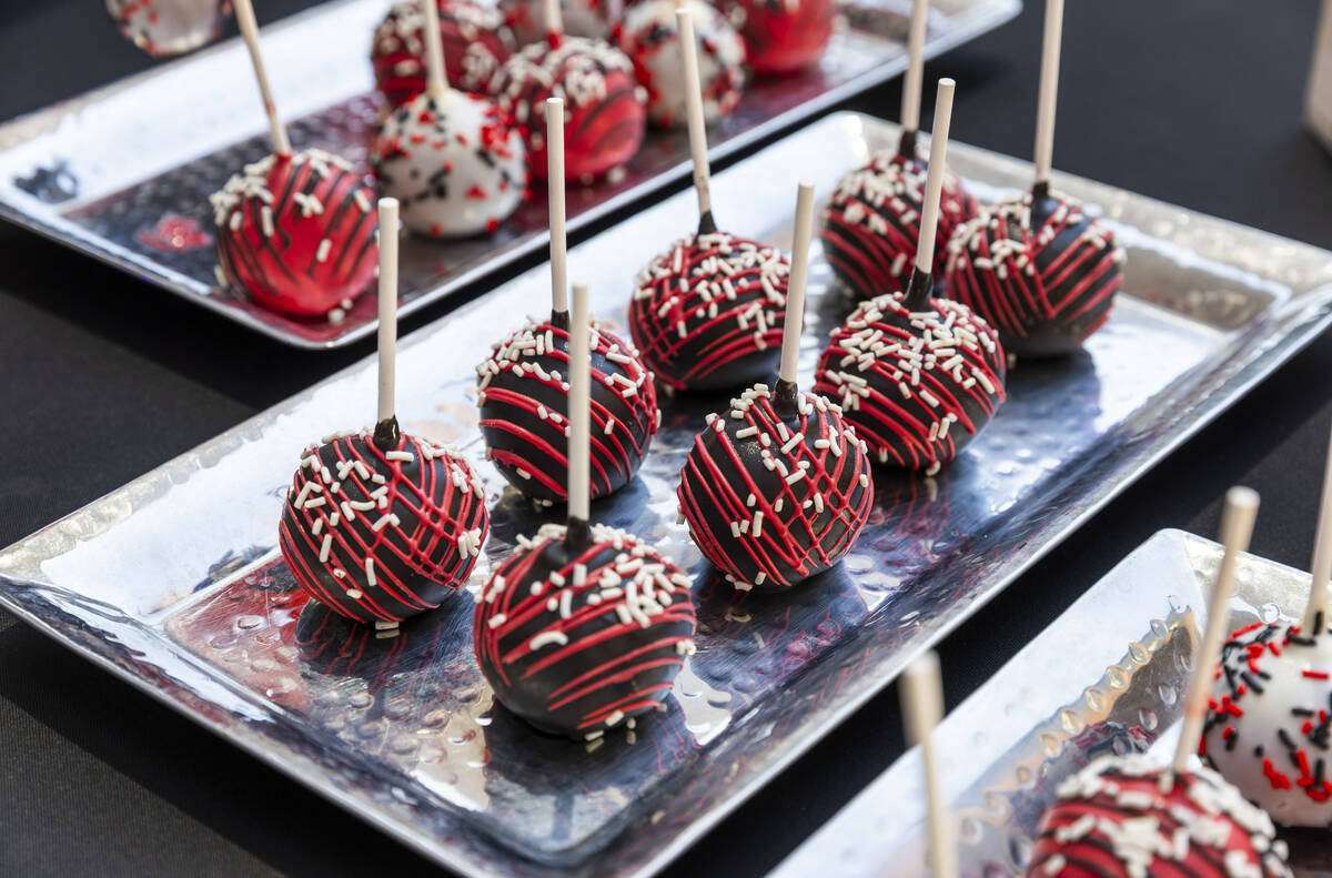 Cake pops are available to taste inside following the opening ceremony for Zone 2: The Terminal ...