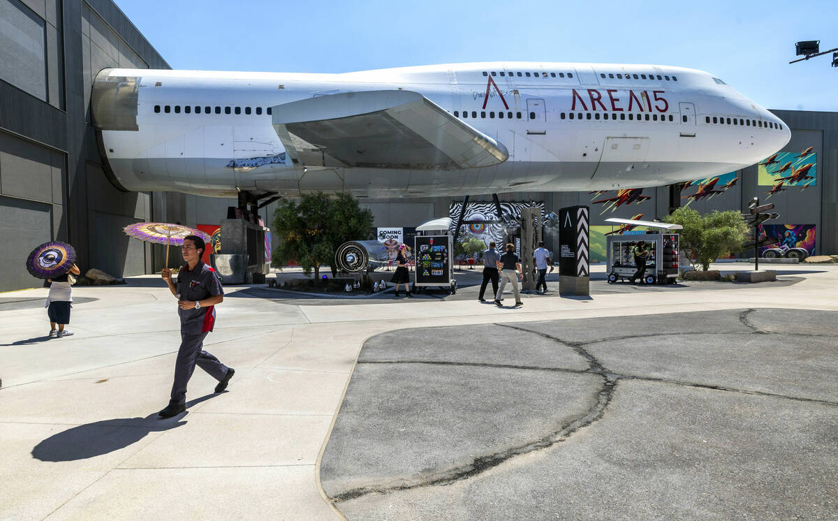 Invited guests wander inside about the new installations including the the world-famous Boeing ...