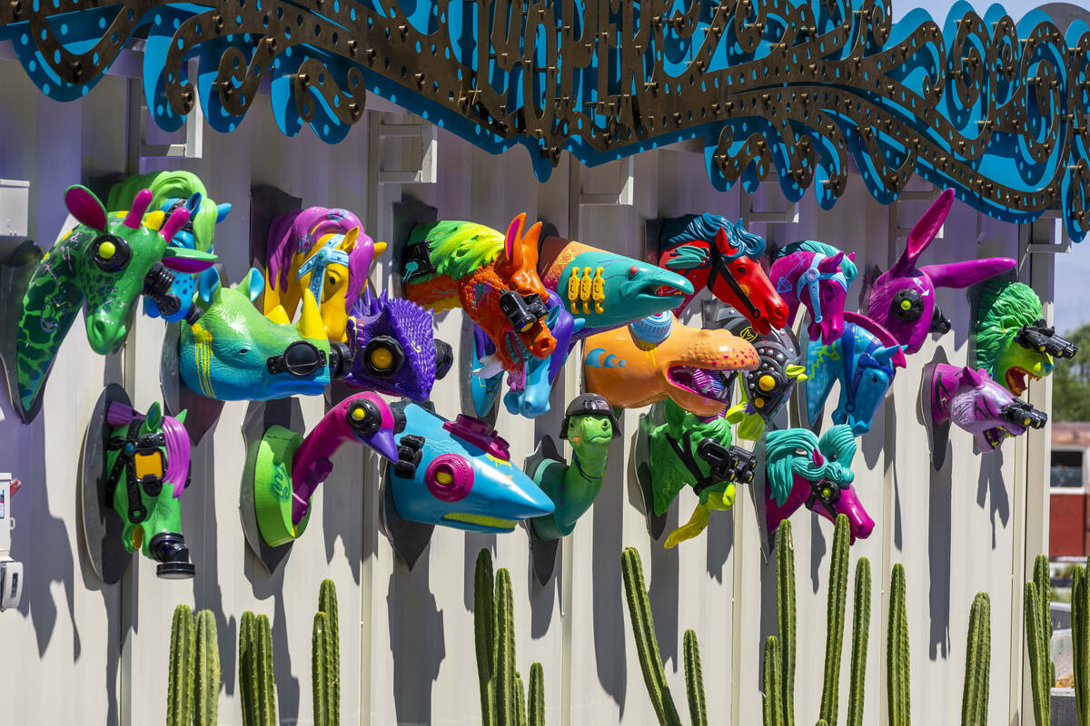 New sculptures are on display inside following the opening ceremony for Zone 2: The Terminals a ...